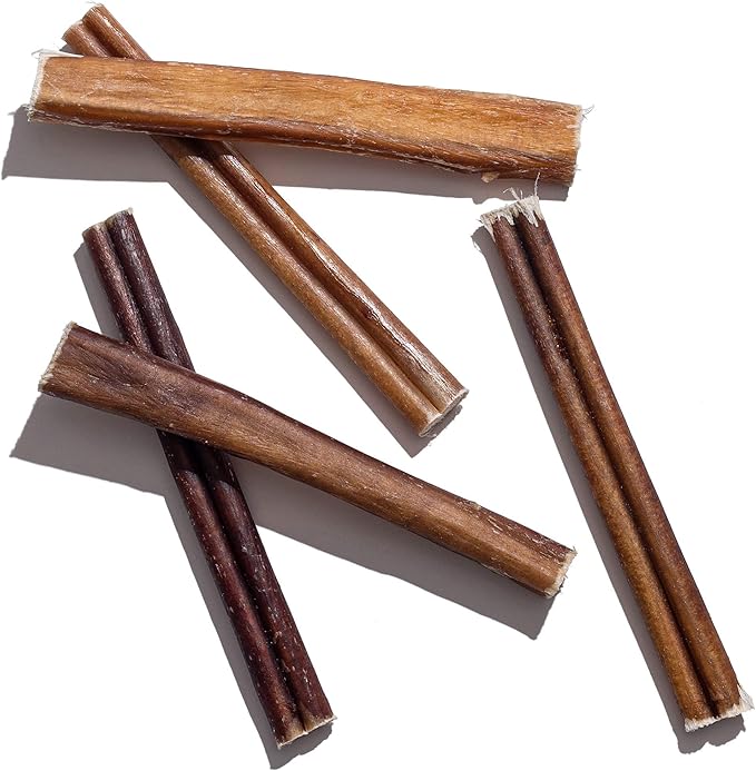 Jack&Pup 6-inch Premium Grade Odor Free Bully Sticks Dog Treats [Thick-Size] – 6” Long All Natural Gourmet Dog Treat Chews – Fresh and Savory Beef Flavor - (6 Pack)