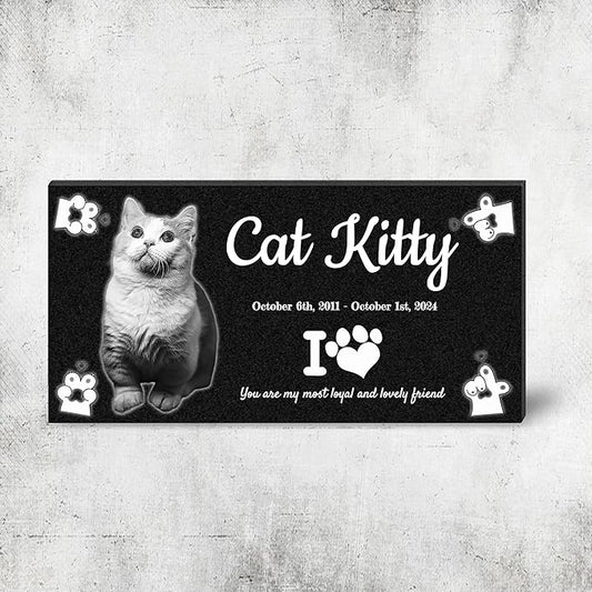 Pet Suppliespet Memorial Stone,cat Memorial Stones,Headstone,Grave Markers Dog,pet headstones for Dogs,Dog Grave Markers Outdoor,Personalized Memorial Plaque for Pets (3)
