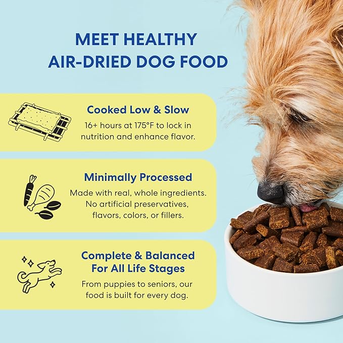 The Pets Table Mixed Grain Free and Grain Inclusive, Air Dried Dog Food 2 Pack - Beef & Berries + Chicken & Sweet Potato, 16 Ounce (Pack of 2)