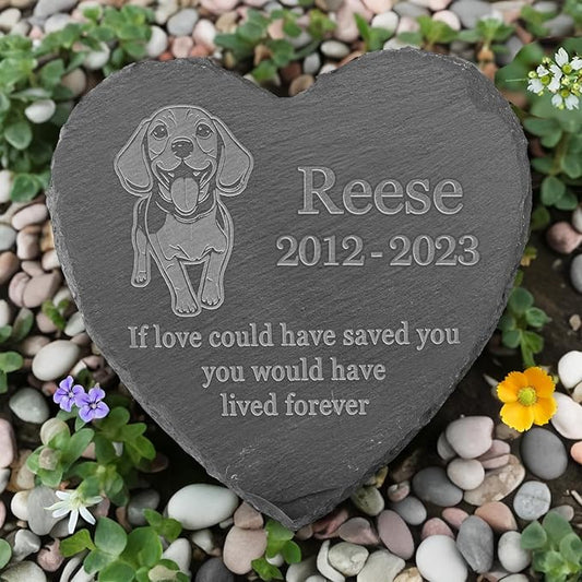 Beagle Memorial Stone, Beagle Outdoor Memorial, Beagle Loss Sympathy Gift, in Memory of Beagle
