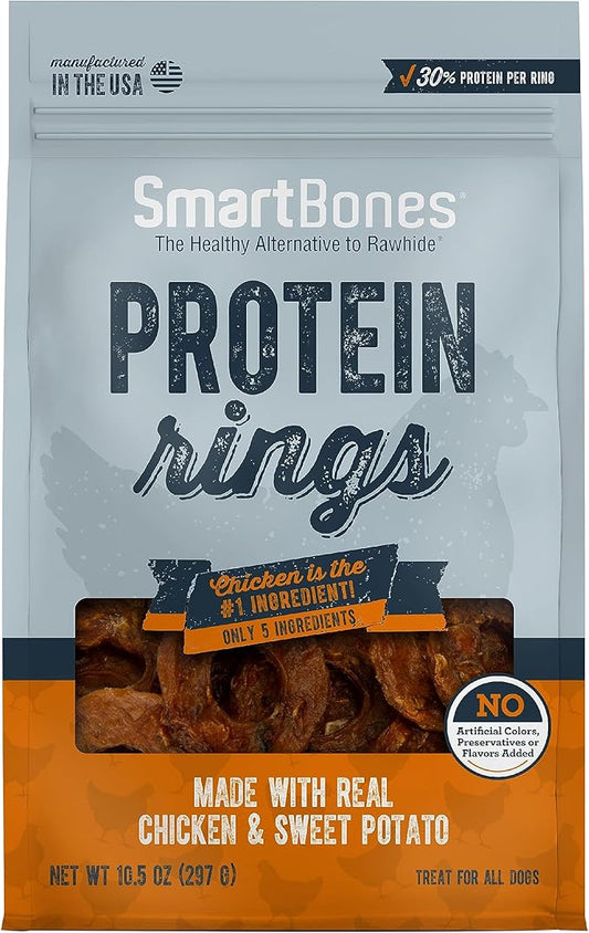 SmartBones Protein Rings with Real Chicken and Sweet Potato, 10.5 OZ
