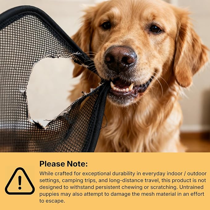 Veehoo Extra Large Dog Crate for Indoor Outdoor, Portable Collapsible Travel Dogs Crate, 48 Inch Soft Foldable Pet Kennel with 4-Door Mesh Windows