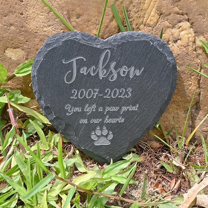 Pet Memorial Gifts, Personalized Memorial Stone for Pet, Sympathy Gift for Loss of Dog, Pet Loss Gifts, Dog Remembrance Gift, Bereavement Gifts for Loss of Pet, in Memory of Pet Gifts