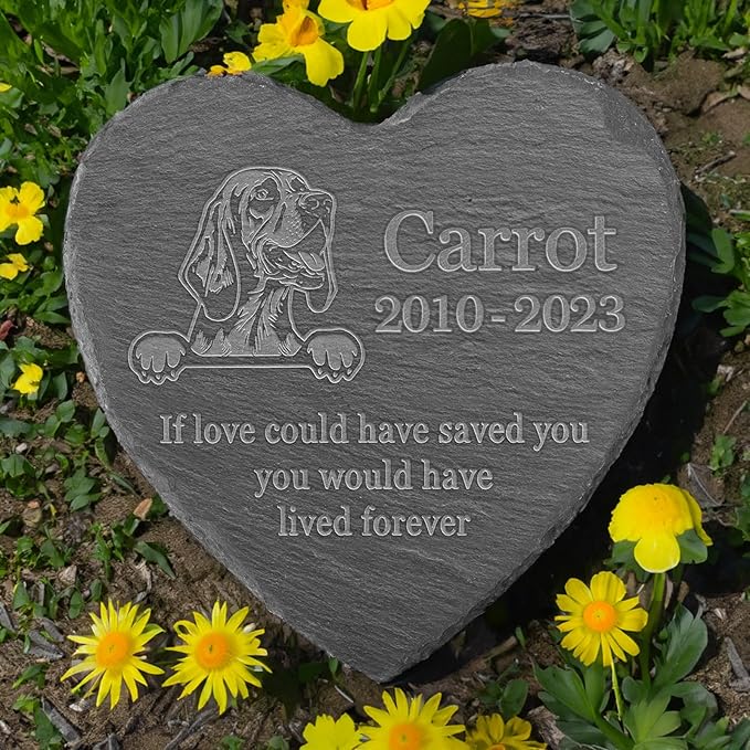Personalized Bloodhound Memorial, Bloodhound Dog Memorial Stone, Loss of Bloodhound, Bloodhound Keepsake, in Loving Memory Bloodhound