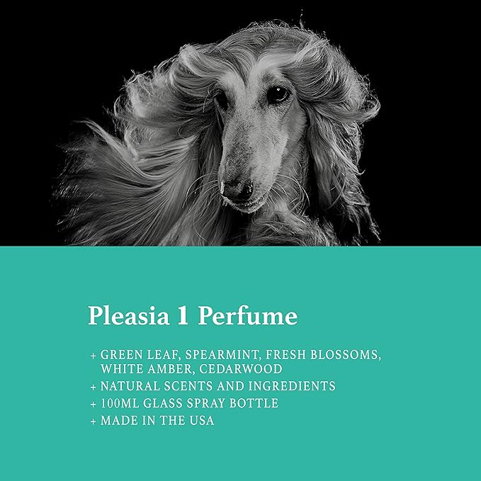 iGroom Pet Perfume Pleasia 1, Luxury Pet Beauty Care, Verbena Scent, Long Lasting, Made in USA, 100 ml