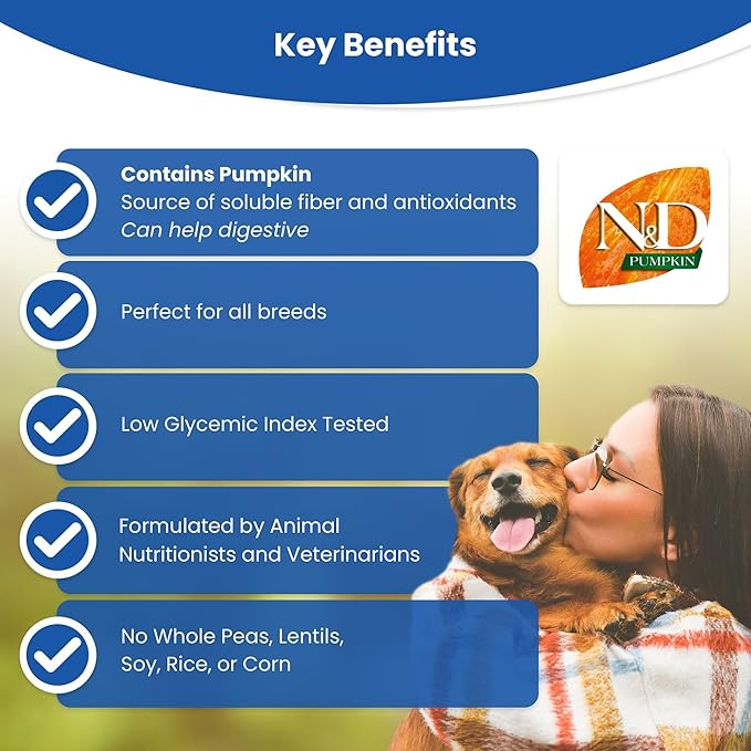Farmina N&D Dog Dry Grain Free Pumpkin Mini Chicken & Pomegranate 15.4 Pounds