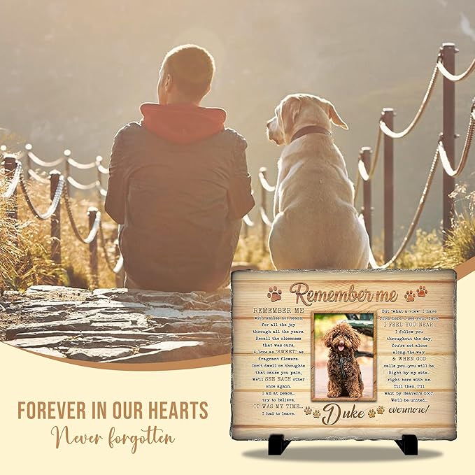 Custom Pet Memorial Personalized Cat Memorial Headstone | Personalized Gifts for Pet Owner In Memory of Dog Garden Stone | Best Remembrance Gifts In Loving Memory Dog Loss Gift for Pets Lover