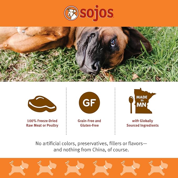 SOJOS Simply Turkey Freeze-Dried Dog Treats, 4 oz