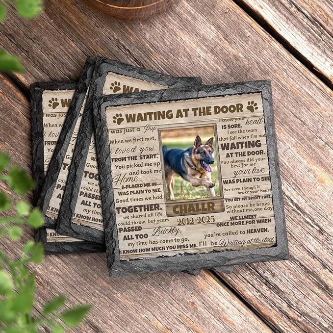 DIYKST Dog Memorial Gifts for Loss of Dog Sympathy Gift,Dog Memorial Stone,Pet Memorial Gifts,Pet Loss Gifts,Pet Memorial Stones for Dogs Cemetery Decorations for Grave,Cat Memorial (Memorial Stone)
