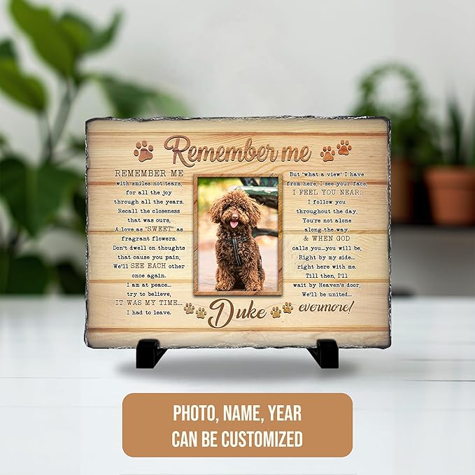 Custom Pet Memorial Personalized Cat Memorial Headstone | Personalized Gifts for Pet Owner In Memory of Dog Garden Stone | Best Remembrance Gifts In Loving Memory Dog Loss Gift for Pets Lover