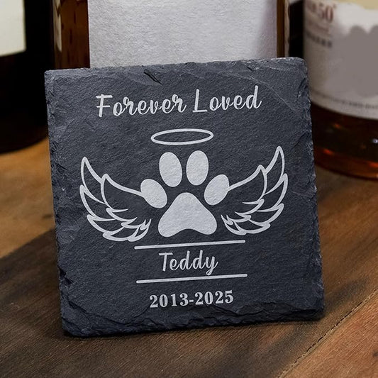 Personalized Dog Memorial Gifts for Loss of Pet Dog Memorial Stone Gifts Engraved Pet Memorial Gift for Loss of Loved One Dogs Sympathy Bereavement Gift Pet Grave Markers (Design 1)