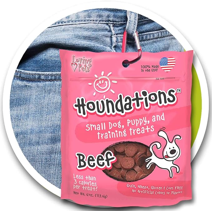 Loving Pets Houndations Duck Training Treats Dog Treat, 4 Oz/One Size (Pack of 2)