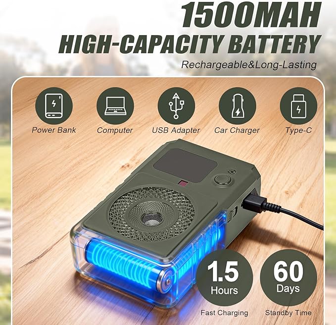 Dog Bark Deterrent Devices 2026 New Updated Anti Barking Device for Dogs Automatic Ultrasonic Bark Box with LED Screen, 50ft Range Wall-Mountable, Rechargeable Dog Silencer for Indoor Outdoor