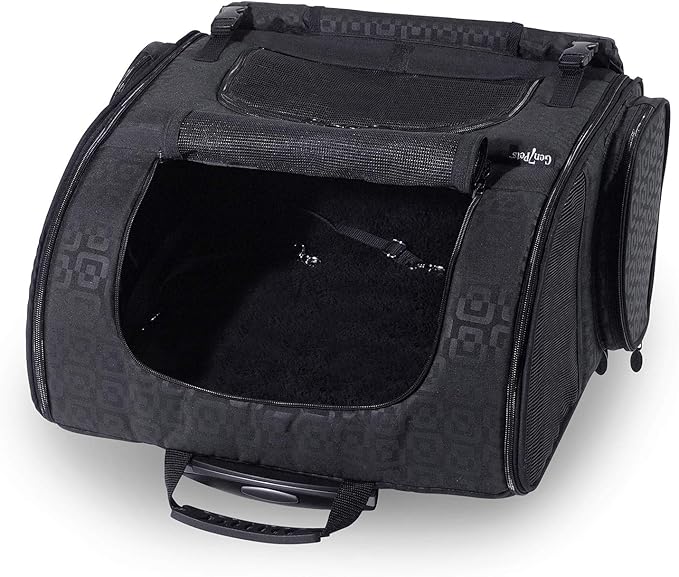 Gen7Pets Dog Carrier - Large Black Roller Bag Pet Carrier