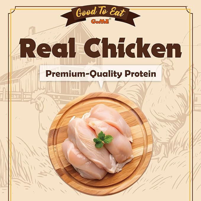 Gootoe Dog Treats, Chicken Jerky for Dogs - Premium Dog Training Treats; High-Protein, Gluten-Free, Hypoallergenic, Grain-Free, Chicken Sticks with Chicken Liver, 1.5 lb