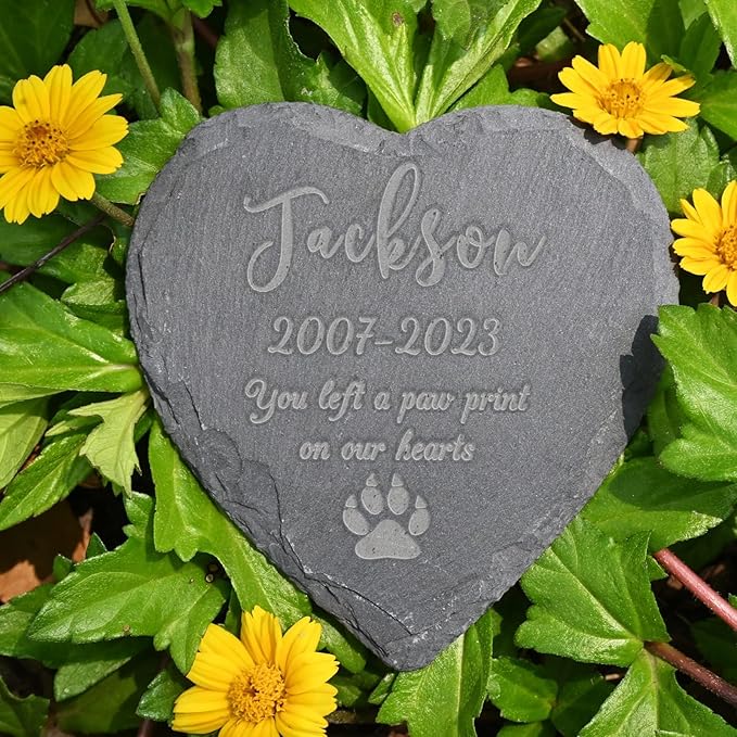 Pet Memorial Gifts, Personalized Memorial Stone for Pet, Sympathy Gift for Loss of Dog, Pet Loss Gifts, Dog Remembrance Gift, Bereavement Gifts for Loss of Pet, in Memory of Pet Gifts