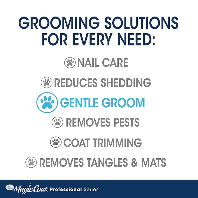 Four Paws Magic Coat Professional Series Grooming All-in-One Wet & Dry Detangling Brush for Dogs, 1 Count
