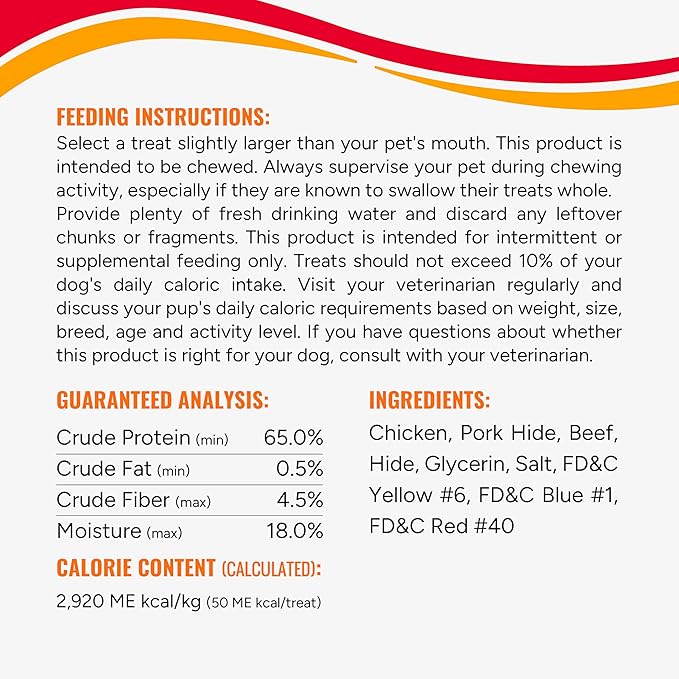 Good ‘n’ Fun Triple Flavor Wings Chews for All Dogs, 12 Ounces, Treat Your Dog to Long-Lasting Chews Made from Chicken, Pork Hide and Beef Hide