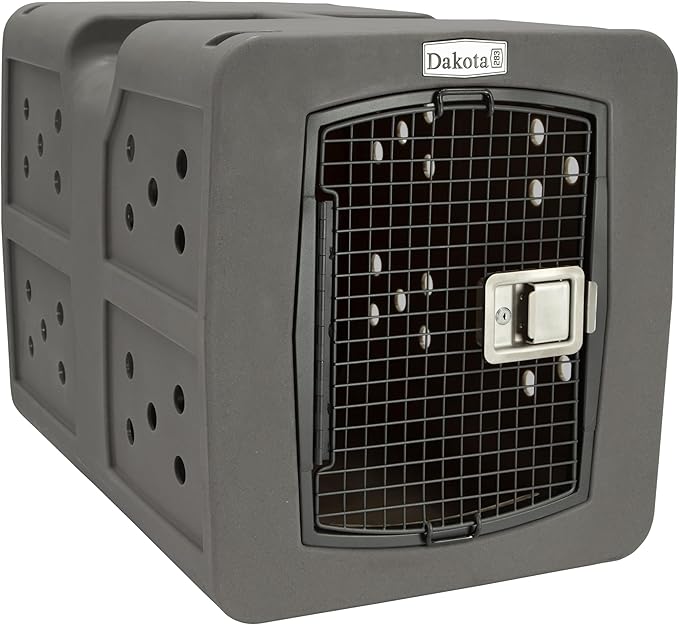 dakota283 Dakota 283 Large Kennel -Frame Door- Dark Granite