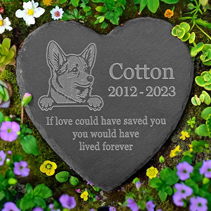 Personalized Corgi Memorial, Corgi Dog Memorial Stone, Loss of Corgi, Corgi Keepsake, in Memory of Corgi