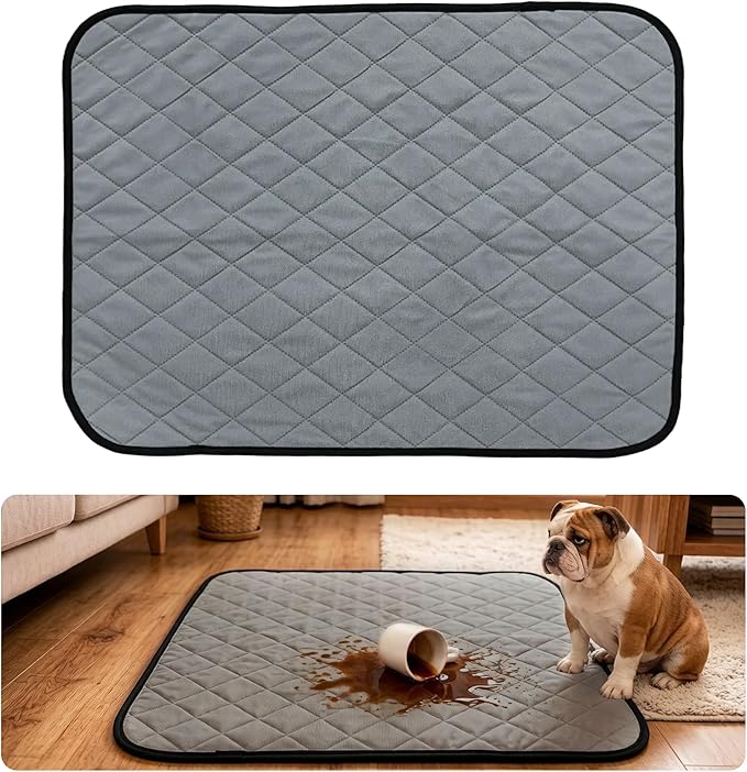 Washable Pee Pads for Dogs,Waterproof Dog Training Pads,Playpen Mat,Non-Slip Potty Pads,Super Absorbent Whelping Pads,Puppy Pad with Rounded Corn,Potty Pads (24x36(2 Pack))