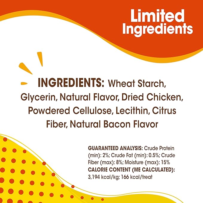 Nylabone Nubz Natural Dog Chews, Chicken Flavor Treats for Large Dogs, Long Lasting Dog Chew Bones Made in the USA, Rawhide Free, for Dogs Over 30 lbs. (8 Count)