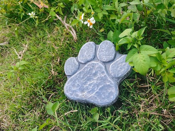 Personalized Dog Memorial Stones - Heartfelt Pet Memorial Stones for Dogs - Custom Dog Memorial Gifts - Eternal Garden Remembrance Stones for Beloved Pets - Engraved Sympathy Stones,Rock gray