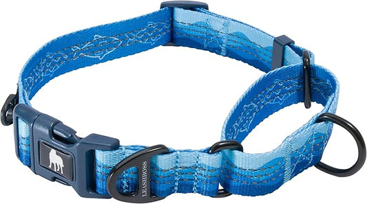 Leash Boss Martingale Collar for Dogs | Reflective Nylon Dog Collar for Large Dogs, Medium and Small Dogs | No Pull Pet Training Collar | Quick Release Buckle, Adjustable Pet Collar