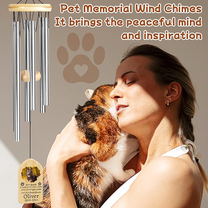 Pet Memorial Wind Chime, Pet Loss Gifts, Pet Memorial Gifts for Dogs, Dog Memorial Gifts for Loss of Dog, Loss of Dog Sympathy Gift, Dog Remembrance Gift, in Memory of Dog Cat - Come into Our Lives