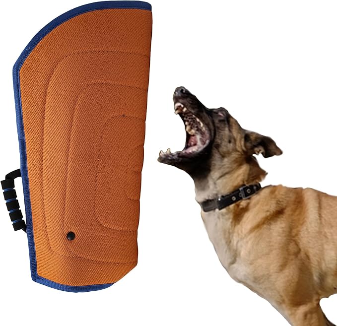 Morezi Dog Bite Sleeve Training Protection, Heavy Duty Nylon Durable, Fit Pit Bull German Shepherd Malinois, Puppy Small Dogs Training Biting Tugging War Toy - Orange