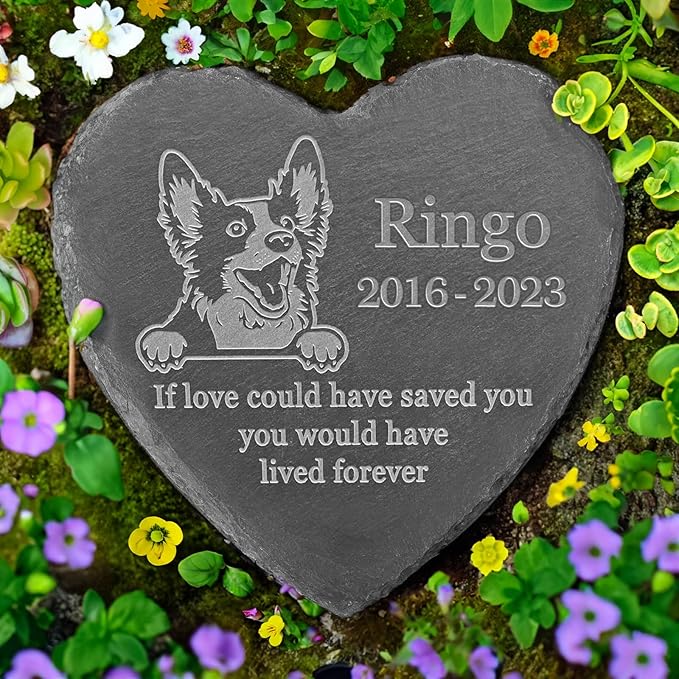 Personalized Bobtail Memorial, Bobtail Dog Memorial Stone, Loss of Bobtail, Bobtail Keepsake, in Loving Memory Bobtail