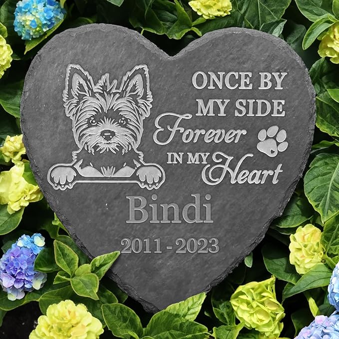Yorkshire Terrier Memorial Gifts, Yorkshire Terrier Memorial Stone, Yorkshire Terrier Keepsake, in Loving Memory Yorkshire Terrier
