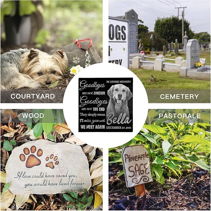 Dog Memorial Gifts for Loss of Dog Sympathy Gift,Dog Memorial Stone,Pet Memorial Gifts,Pet Loss Gifts,Pet Memorial Stones for Dogs Cemetery Decorations for Grave,Cat Memorial (dog passing away gifts)