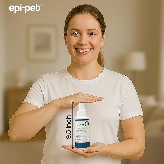 EPI-PET Veterinary Formulated Dog Hot Spot and Dog Itch Spray, Pet Skin Treatment Spray for Allergies, Deshedding and Redness, Use it as Skin and Coat Conditioner 4 oz (Pack of 2). Unscented