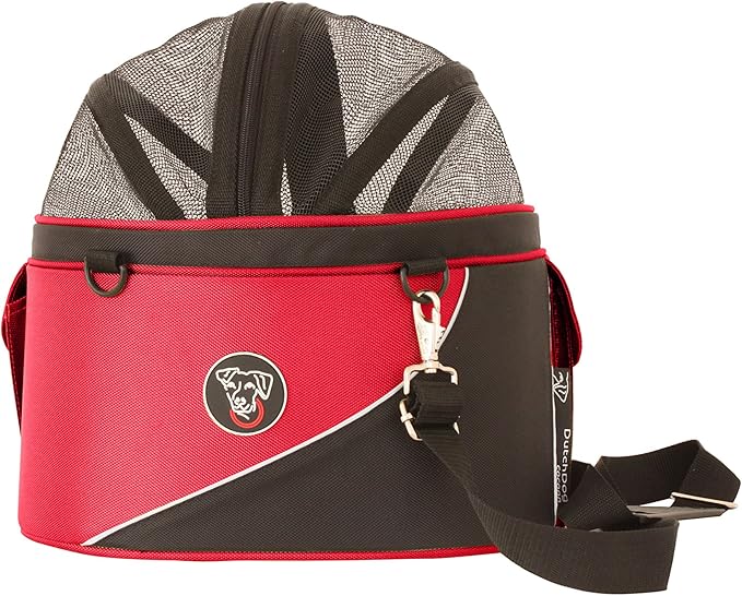 Cocoon Pet Carrier, Airline carrier, car seat and ready for use as bicycle basket, X-Large, Red