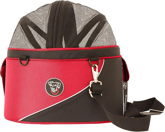 Cocoon Pet Carrier, Airline carrier, car seat and ready for use as bicycle basket, X-Large, Red
