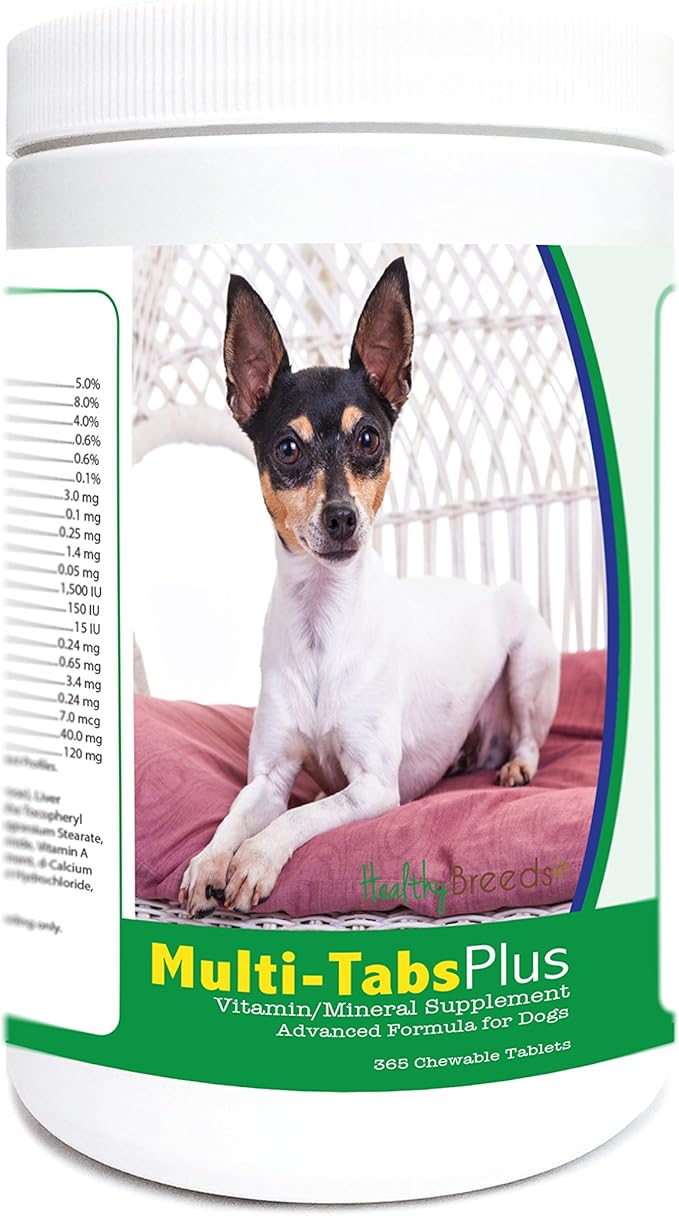 Healthy Breeds Toy Fox Terrier Multi-Tabs Plus Chewable Tablets 365 Count