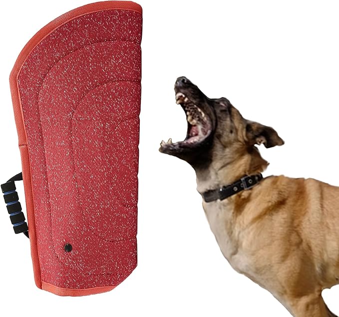 Morezi Dog Bite Sleeve Training Protection, Heavy Duty Nylon Durable, Fit Pit Bull German Shepherd Malinois, Puppy Small Dogs Training Biting Tugging War Toy - Red
