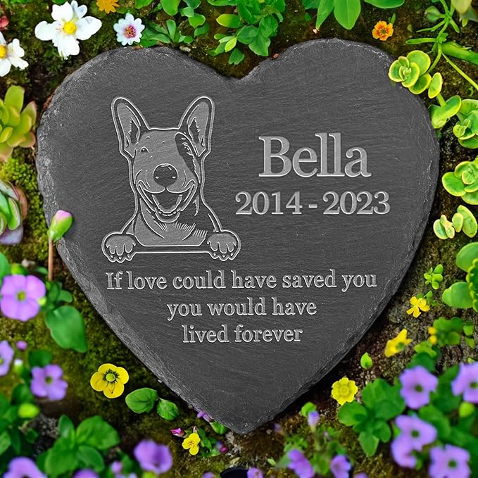 Personalized Bull Terrier Memorial, Bull Terrier Dog Memorial Stone, Loss of Bull Terrier, Bull Terrier Keepsake, in Loving Memory Bull Terrier