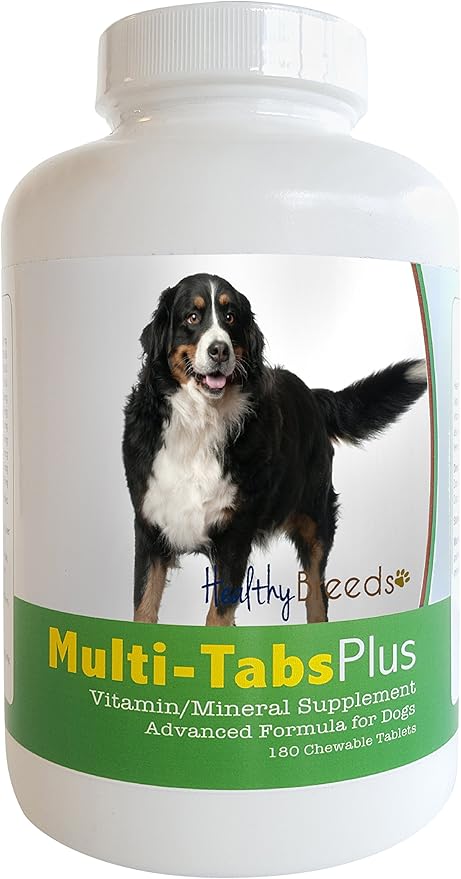 Healthy Breeds Bernese Mountain Dog Multi-Tabs Plus Chewable Tablets 180 Count