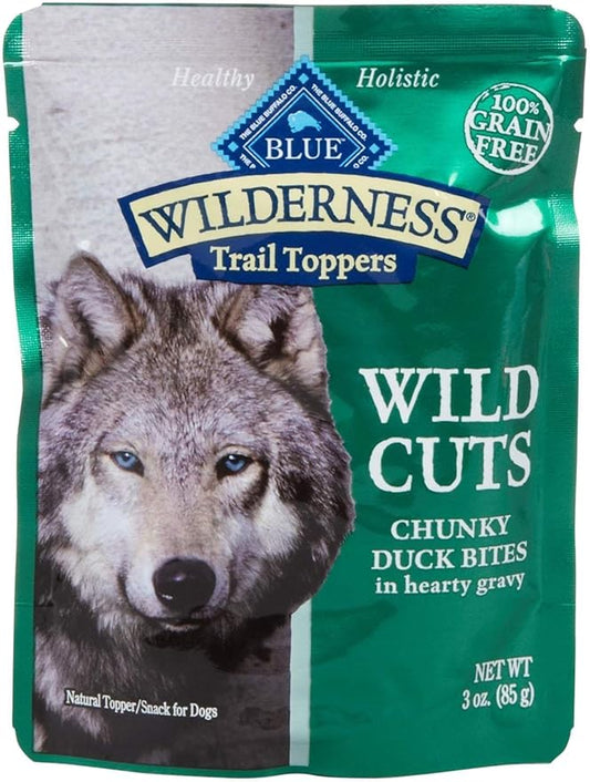 Blue Buffalo Wilderness Wild Cuts Trail Toppers Chunky Bites In Hearty Gravy - Duck - 3 Oz