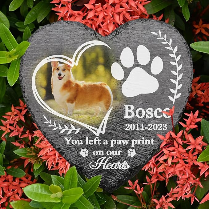 Loss of Dog Sympathy Gifts, Personalized Pet Memorial Gifts, Cat Sympathy Gifts, Pet Loss Gifts for Dog Lovers, Pet Memorial Stone, Dog Grave Headstone, Pet Loss Gifts, Dog Bereavement Gifts