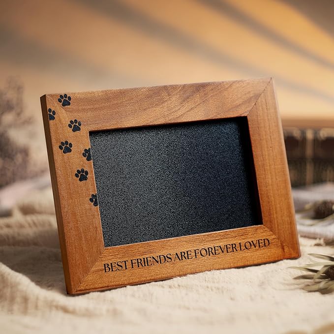 Pet Loss Bereavement Gift Box – Sympathy Gift for Loss of Dog, Pet Memorial Set with Photo Frame, Remembrance Ornament, Memory Candle & Hot Water Bottle, Condolence Comfort Gift for Grieving Pet Owner