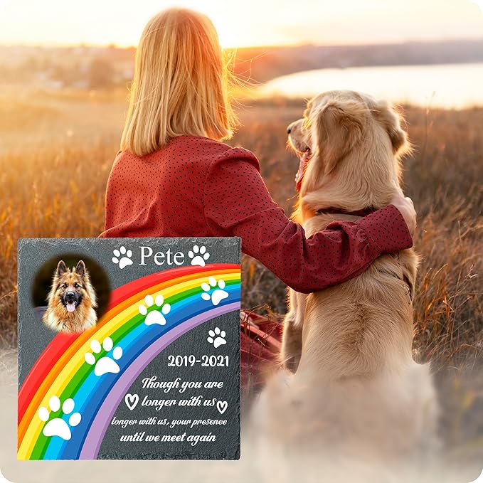 Memorial Gifts for Loss of Dog Custom Dog Memorial Stone, Pet Memorial Gifts, Pet Memorial Stones, Cemetery Decorations for Graves, Cat Memorial Gifts
