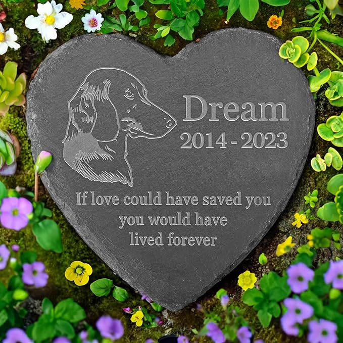 Personalized Dachshund Memorial, Dachshund Dog Memorial Stone, Loss of Dachshund, Dachshund Keepsake, in Memory of Dachshund
