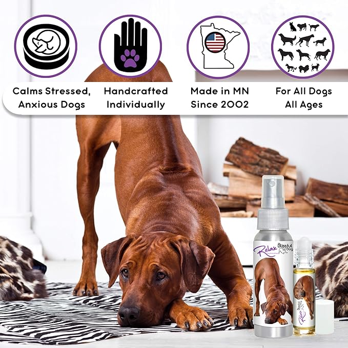 The Blissful Dog Phodesian Ridgeback Relax Dog Aromatherapy Spray for Your Dog's Anxiety