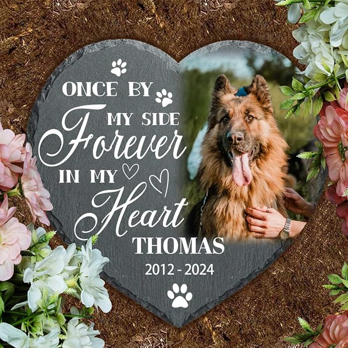DIYKST Dog Memorial Gifts for Loss of Dog Sympathy Gift,Dog Memorial Stone,Pet Memorial Gifts,Pet Loss Gifts,Pet Memorial Stones for Dogs Cemetery Decorations for Grave,Cat Memorial (Sympathy Gift)