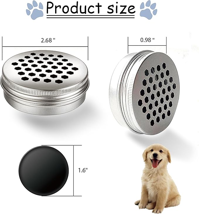 12 Pack Dog Scent Work Tins Training Kit Nose Work Magnetic Dots Scent Work Containers for Dogs Training Metal Box Smell Aluminum Cans with Lids (12pack)