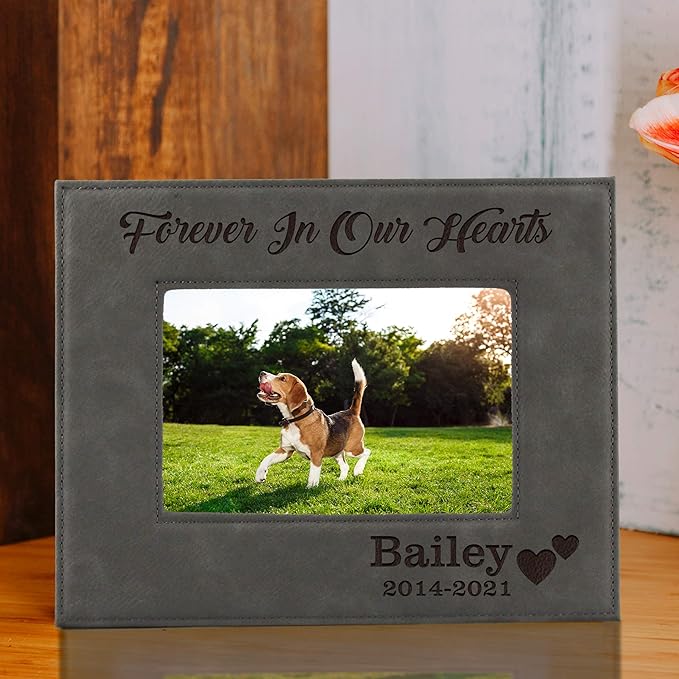 My Personal Memories Custom Personalized Dog Loss Memorial Pet Remembrance Picture Frame (Gray)