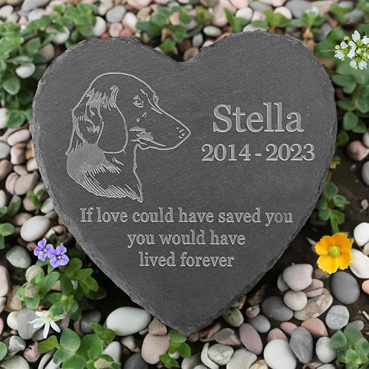 Dachshund Memorial Stone, Dachshund Outdoor Memorial, Dachshund Loss Sympathy Gift, in Memory of Dachshund